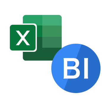 ExcelアイコンとBIアイコン